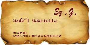 Szél Gabriella névjegykártya