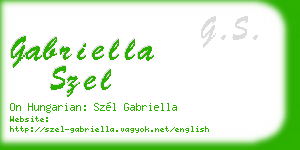 gabriella szel business card